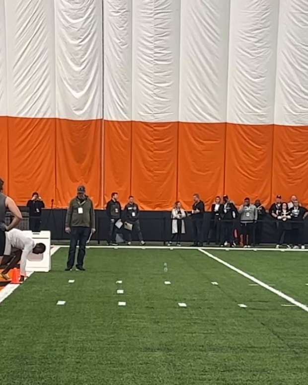 Ja'Von Hicks UC Pro Day 40-Yard Dash